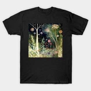 Watercolor Forest, Woodland Landscape T-Shirt
